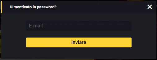 Password dimenticata.